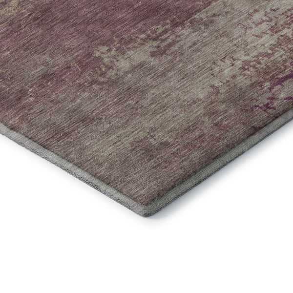 HomeRoots 10' X 14' Merlot and Beige Abstract Area Rug – Washable, UV-Protected, Stylish & Durable for Homes 717104