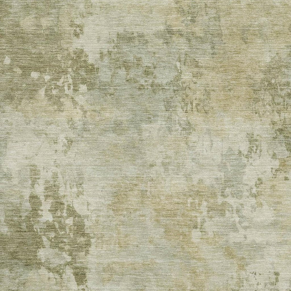 HomeRoots 5' X 8' Stylish Sage and Beige Abstract Area Rug - Washable, UV Protection, Perfect for Busy Homes! 717148