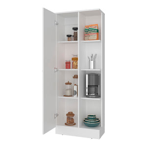 English Elm Flovilla Tall Storage Cabinet with Open Shelves and Closed Compartment for Home Office B097P474301