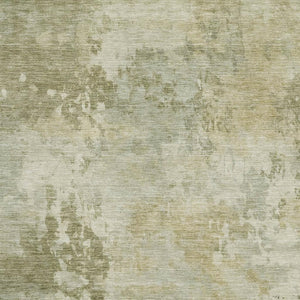 HomeRoots 9' X 12' Sage and Beige Abstract Area Rug - Washable, UV-Protected, Stain-Resistant, Stylish Comfort 717151
