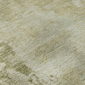 HomeRoots 9' X 12' Sage and Beige Abstract Area Rug - Washable, UV-Protected, Stain-Resistant, Stylish Comfort 717151