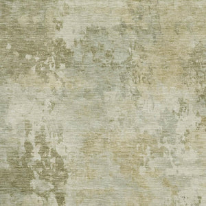 HomeRoots 10' X 14' Sage and Beige Abstract Area Rug - Washable, UV Protected, Perfect for Busy Homes! 717152