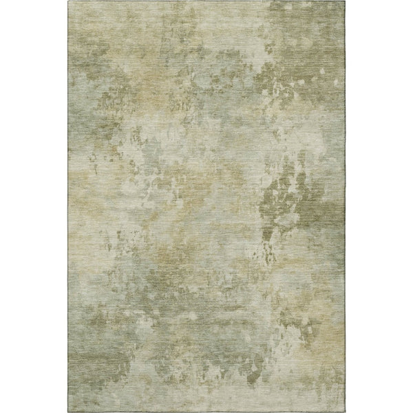 HomeRoots 10' X 14' Sage and Beige Abstract Area Rug - Washable, UV Protected, Perfect for Busy Homes! 717152