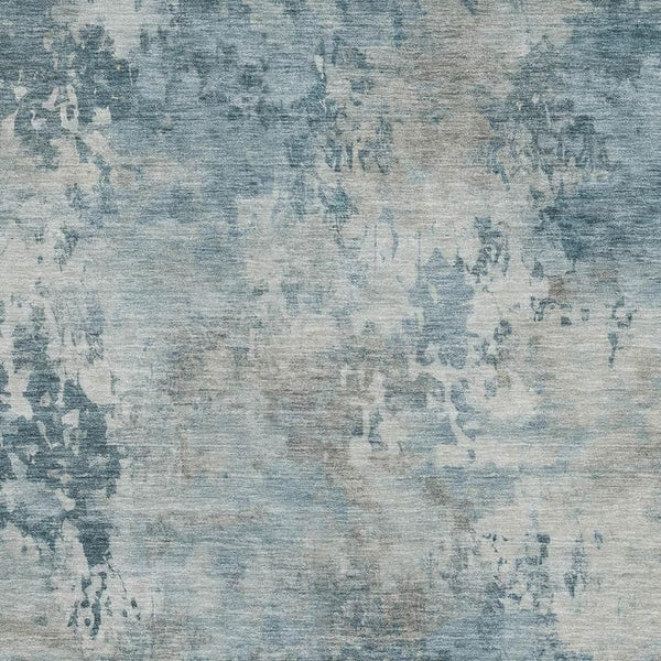 HomeRoots 5' X 8' Teal And Taupe Abstract Area Rug – Washable, UV-Protected & Stylish for Busy Homes 717160
