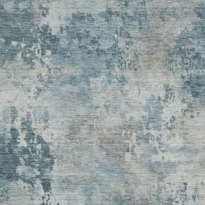 HomeRoots 10' Teal and Taupe Abstract Area Rug - Washable, UV Protected, Durable & Stylish for High-Traffic Spaces 717164