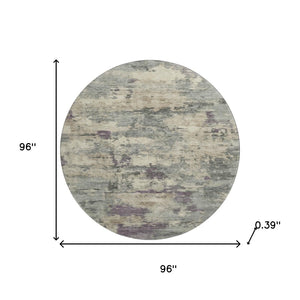 HomeRoots 8' X 10' Elegant Sage & Gray Abstract Washable Area Rug with UV Protection for Busy Homes & Style 717168