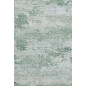 HomeRoots 10' X 14' Modern Mint Green & Pale Aqua Abstract Area Rug - Washable, UV Protected, Durable Design 717188