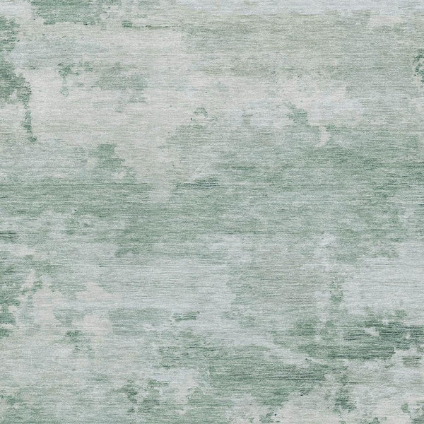 HomeRoots 10' X 14' Modern Mint Green & Pale Aqua Abstract Area Rug - Washable, UV Protected, Durable Design 717188