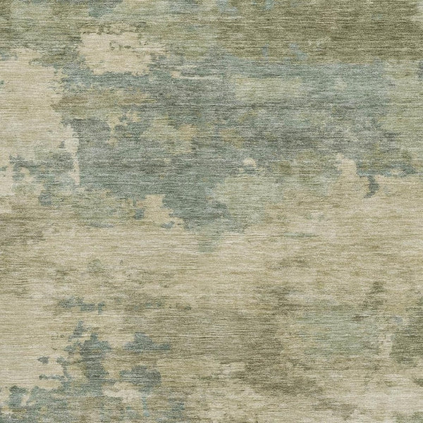 HomeRoots 5' X 8' Pale Aqua & Beige Abstract Area Rug - Washable, UV Protected, Stylish Home Essential! 717196