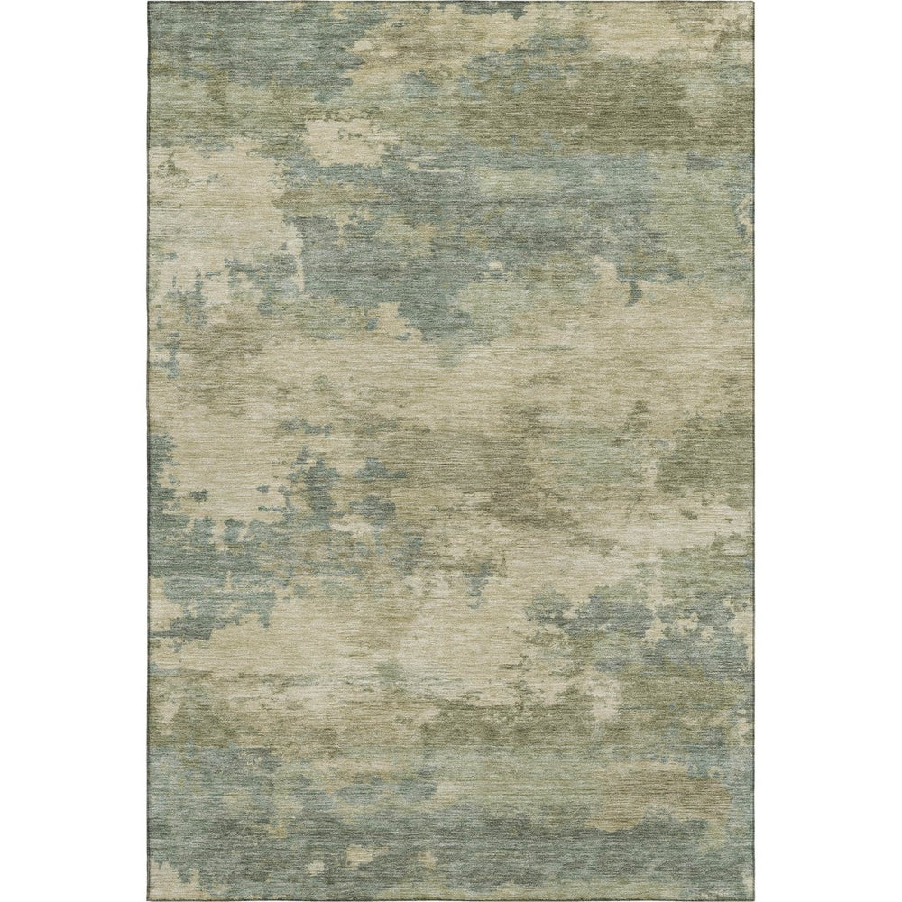 HomeRoots 10' X 14' Pale Aqua & Beige Abstract Area Rug – Washable, UV Protected, Durable for Busy Homes! 717200