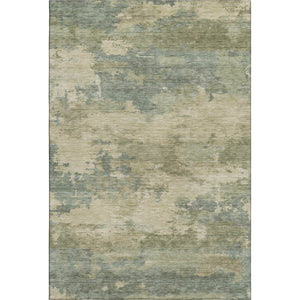 HomeRoots 10' X 14' Pale Aqua & Beige Abstract Area Rug – Washable, UV Protected, Durable for Busy Homes! 717200