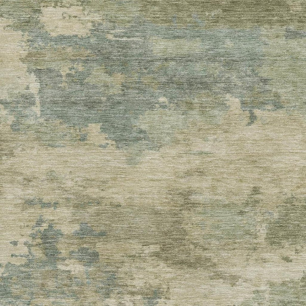 HomeRoots 10' X 14' Pale Aqua & Beige Abstract Area Rug – Washable, UV Protected, Durable for Busy Homes! 717200