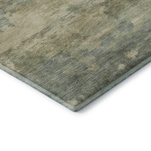 HomeRoots 10' X 14' Pale Aqua & Beige Abstract Area Rug – Washable, UV Protected, Durable for Busy Homes! 717200