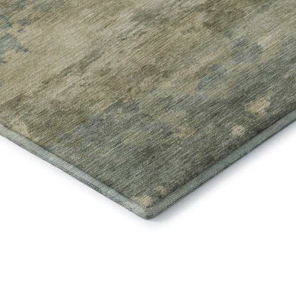 HomeRoots 10' X 14' Pale Aqua & Beige Abstract Area Rug – Washable, UV Protected, Durable for Busy Homes! 717200