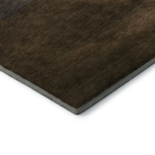 HomeRoots 10' X 14' Nautical Area Rug in Brown & Blue - Washable, UV Protected, Stain Resistant for Busy Homes 717224
