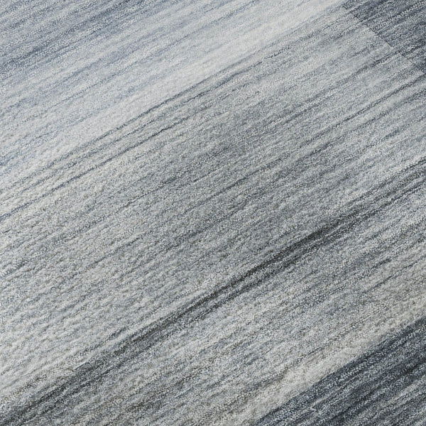 HomeRoots 8' X 10' Denim Blue & Ivory Striped Washable Area Rug - Stain Resistant, UV Protected & Stylish Design 717246