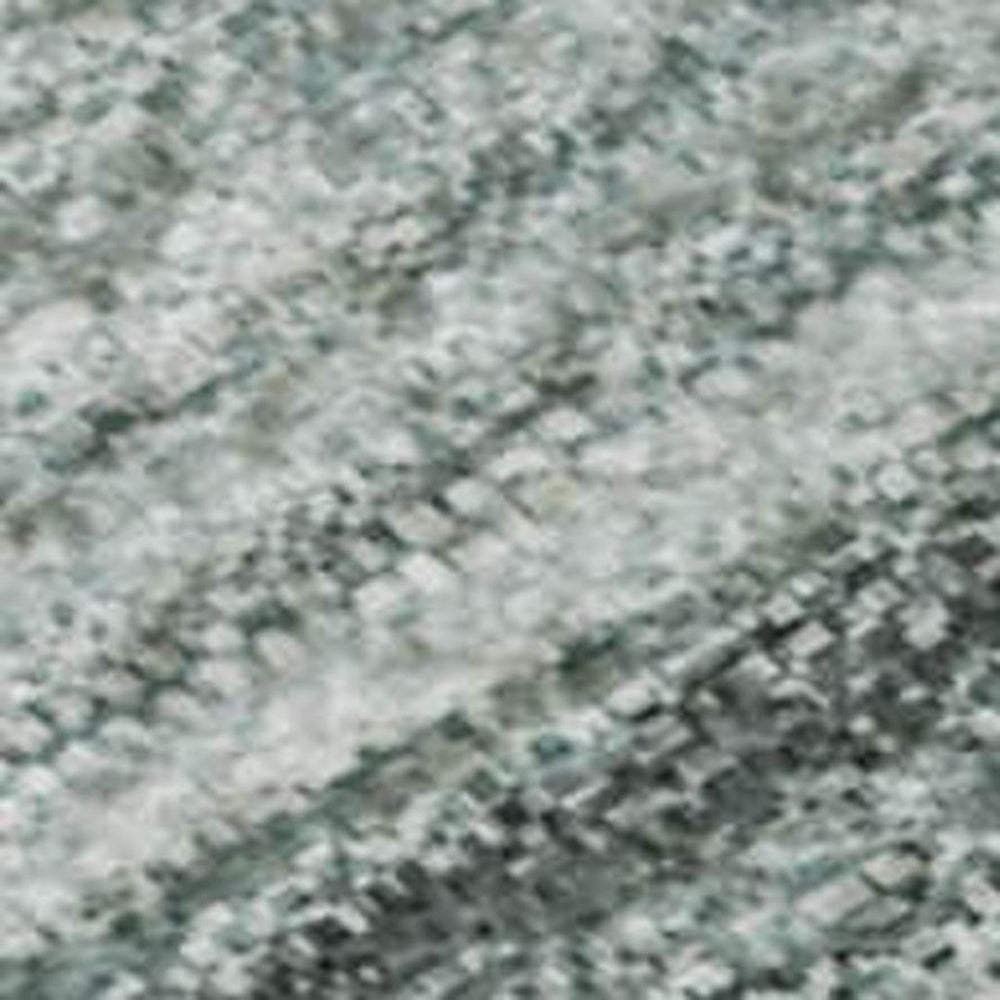 HomeRoots 10' X 14' Teal and Ivory Striped Area Rug – Durable, Washable, UV Protected for Indoor & Outdoor Use 717266