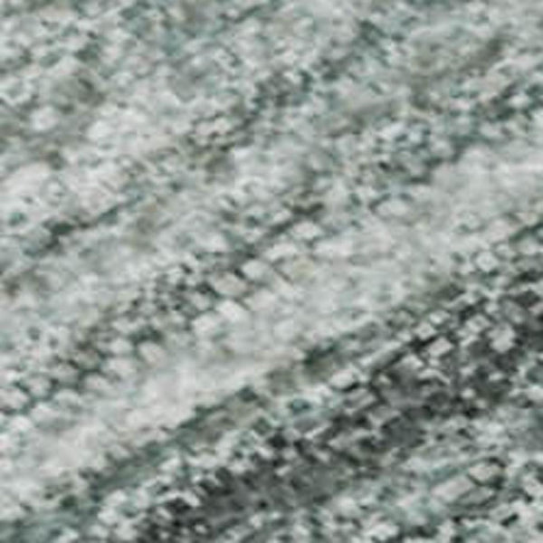 HomeRoots 10' X 14' Teal and Ivory Striped Area Rug – Durable, Washable, UV Protected for Indoor & Outdoor Use 717266