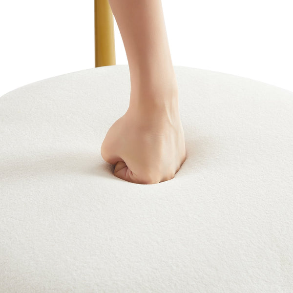 English Elm Set of 2 Velvet Dining Chairs with Curved Backrests and Gold Metal Legs — Stylish 250lb Capacity Comfort W1162P347122