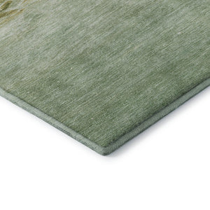 HomeRoots 10' X 14' Green And Gold Nautical Area Rug – UV Protected, Washable, Durable & Stylish for Any Space 717302