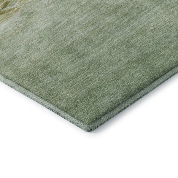 HomeRoots 10' X 14' Green And Gold Nautical Area Rug – UV Protected, Washable, Durable & Stylish for Any Space 717302
