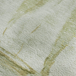 HomeRoots 10' X 14' Green And Gold Nautical Area Rug – UV Protected, Washable, Durable & Stylish for Any Space 717302