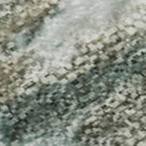 HomeRoots 5' X 8' Teal & Gold Nautical Area Rug - Washable, UV Protected, Stain Resistant for Coastal Charm 717304