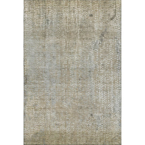 HomeRoots 8' Beige and Gray Abstract Round Rug – Washable, Stain Resistant, UV Protected for Active Homes 717317