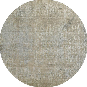 HomeRoots 8' X 10' Washable Beige and Gray Abstract Area Rug with UV Protection for High-Traffic Spaces 717318