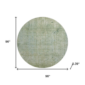 HomeRoots 8' X 10' Green and Sage Abstract Washable Area Rug – UV Protected, Durable, Perfect for High-Traffic Homes 717330