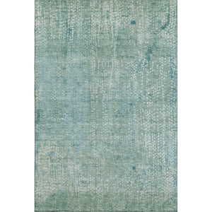 HomeRoots 10' X 14' Teal And Ivory Abstract Area Rug - Machine Washable, UV Protected, Durable for High Traffic Areas 717338