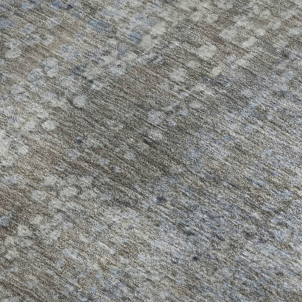 HomeRoots 8' Stylish Taupe & Khaki Abstract Washable Round Rug with UV Protection for Modern Homes & Families 717341