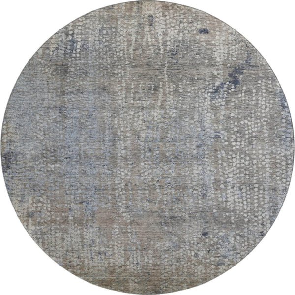 HomeRoots 8' X 10' Washable Taupe And Khaki Abstract Area Rug - UV Protected, Stain Resistant, Modern Design 717342