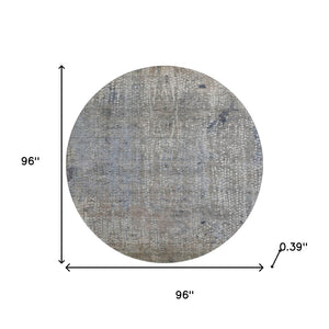 HomeRoots 8' X 10' Washable Taupe And Khaki Abstract Area Rug - UV Protected, Stain Resistant, Modern Design 717342
