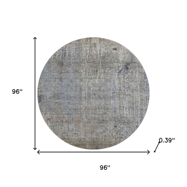 HomeRoots 8' X 10' Washable Taupe And Khaki Abstract Area Rug - UV Protected, Stain Resistant, Modern Design 717342