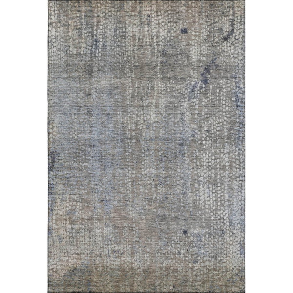 HomeRoots 9' X 12' Taupe & Khaki Abstract Washable Area Rug - UV Protected, Durable, Modern Home Essential 717343