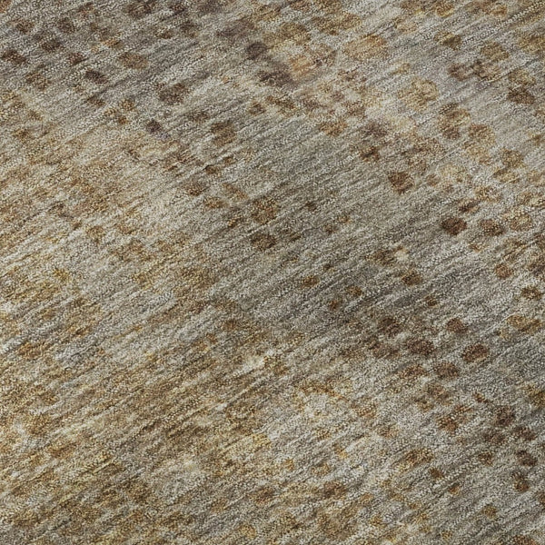 HomeRoots 10' X 14' Brown and Taupe Abstract Area Rug - Machine Washable, UV Protected, Durable for Family Life 717350