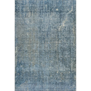 HomeRoots 10' X 14' Blue & Gray Abstract Area Rug - Modern, Washable, UV-Protected, Durable & Stylish Design 717356