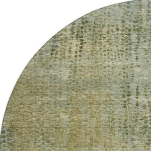 HomeRoots 8' X 10' Green & Gold Abstract Washable Area Rug – Stylish, Durable, UV-Protected for Every Home 717360