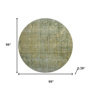HomeRoots 8' X 10' Green & Gold Abstract Washable Area Rug – Stylish, Durable, UV-Protected for Every Home 717360