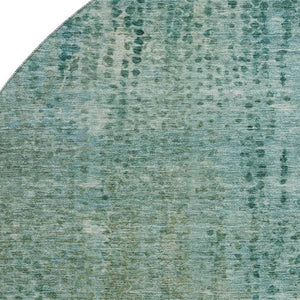 HomeRoots 8' X 10' Teal & Blue Abstract Area Rug – Washable, UV Protected, Soft, Stain Resistant for Every Home! 717366