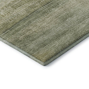 HomeRoots 5' X 8' Sage and Beige Abstract Area Rug – Washable, UV-Protected, Non-Slip Backing for Easy Care 717370