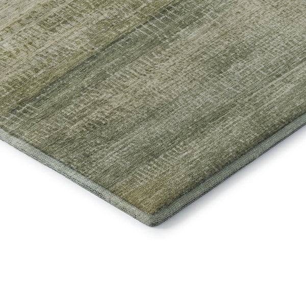 HomeRoots 5' X 8' Sage and Beige Abstract Area Rug – Washable, UV-Protected, Non-Slip Backing for Easy Care 717370