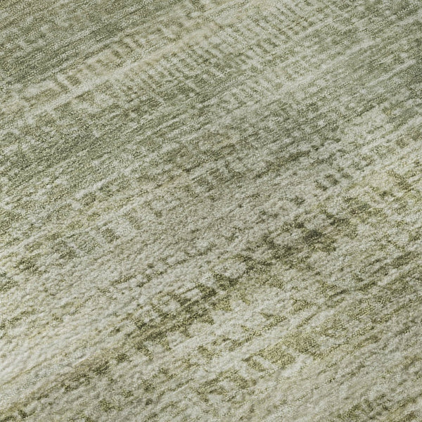 HomeRoots 5' X 8' Sage and Beige Abstract Area Rug – Washable, UV-Protected, Non-Slip Backing for Easy Care 717370
