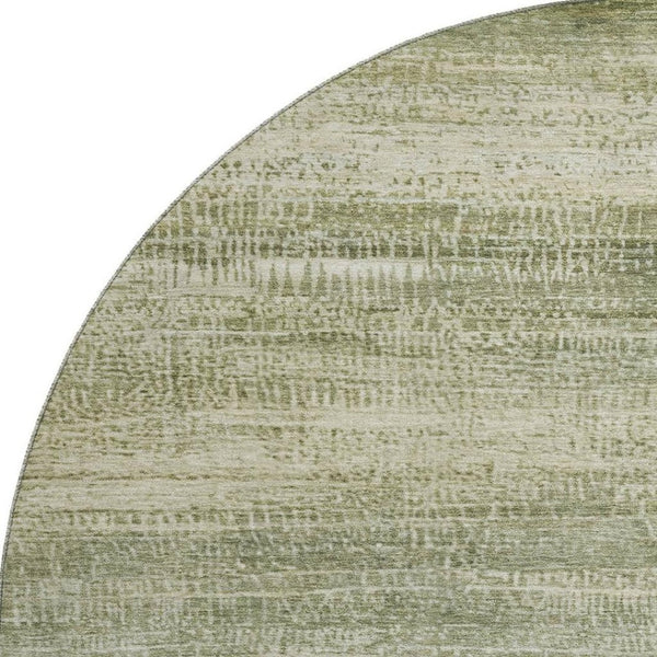 HomeRoots 8' X 10' Sage & Beige Abstract Area Rug - Washable, UV Protected, Stain Resistant for Modern Homes 717372
