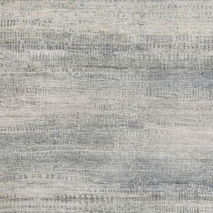 HomeRoots 8' Washable Round Rug in Linen & Gray - Abstract Design with UV Protection for High-Traffic Areas 717377