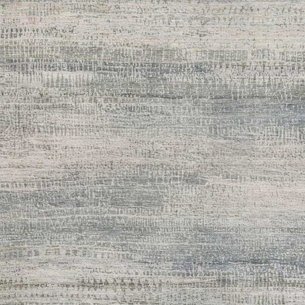 HomeRoots 8' Washable Round Rug in Linen & Gray - Abstract Design with UV Protection for High-Traffic Areas 717377