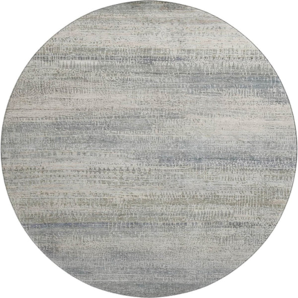 HomeRoots 8' X 10' Contemporary Linen & Gray Abstract Area Rug – Washable, Stain Resistant, UV Protected Comfort 717378