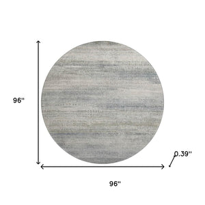 HomeRoots 8' X 10' Contemporary Linen & Gray Abstract Area Rug – Washable, Stain Resistant, UV Protected Comfort 717378