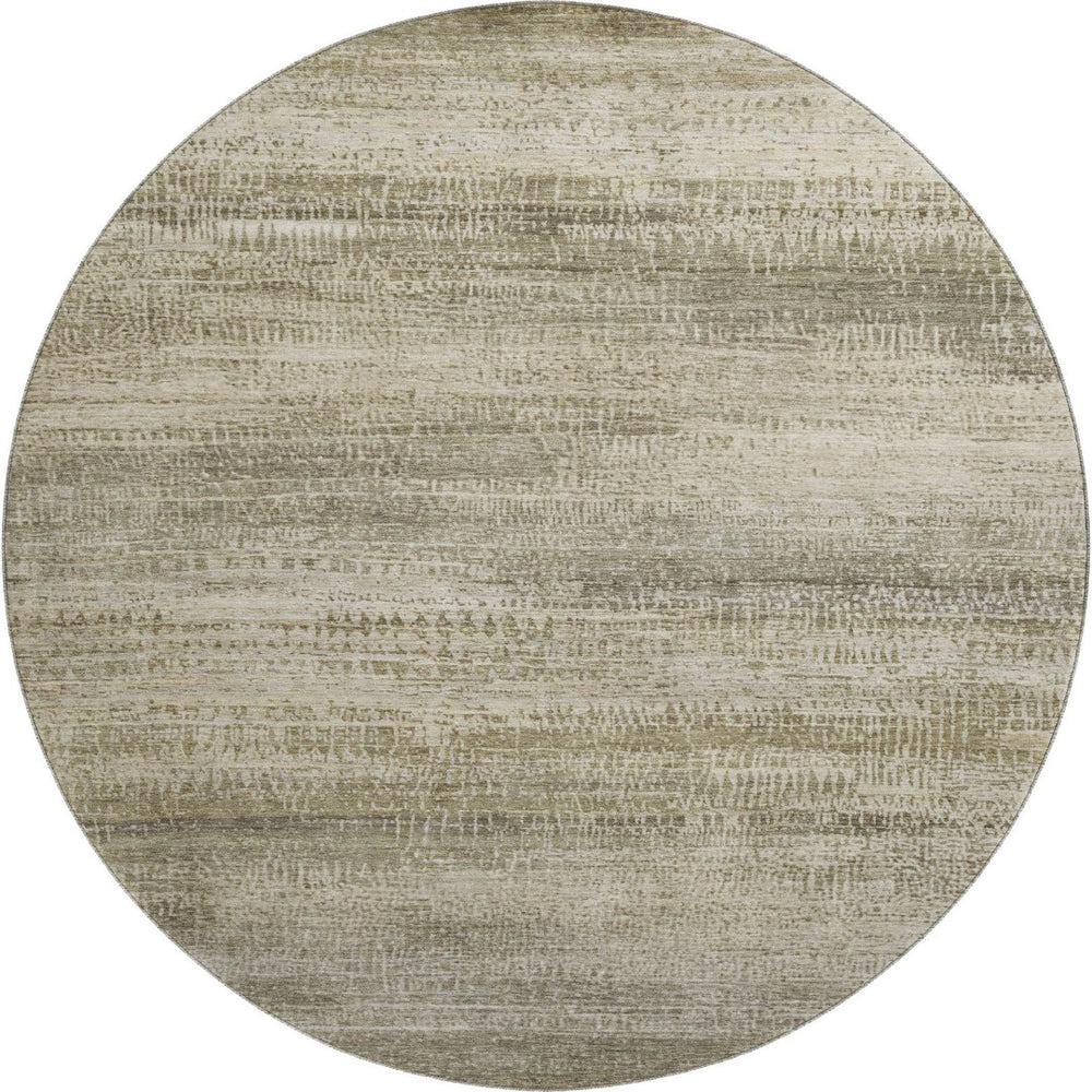 HomeRoots 8' X 10' Taupe and Beige Abstract Area Rug - Washable, UV Protected, Perfect for Modern Spaces! 717384